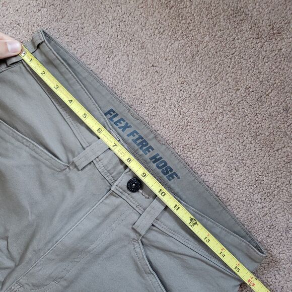 Duluth Trading Co Flex Fire Hose Size 30x32 Mens Standard Fit Beige Cargo Pants - Picture 6 of 10